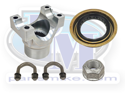 GM 14B FF, 1350 U-Bolts, Seal, Pinion Nut, 30 Spline, Forged 4140 Chromoly Yoke, PM3112-5014GK