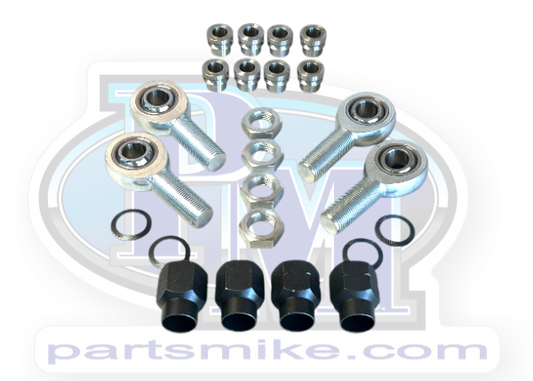 Heim Joint Steering Kit, 7/8" Threaded Heim's with 3/4" I.D. hole, 1.75" Mounting Width, High Misalignment Spacer to 9/16" Bolt Hole, (PM6420.5620)