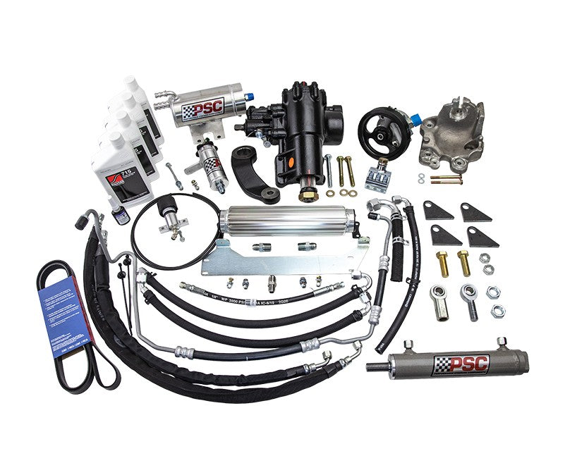 PSC Cylinder Assist® Steering Kit for 2020 and Newer Jeep JL/ JT w/ 6.75" Stroke Front Axle, PSC-SK689R36JP3-6.75W