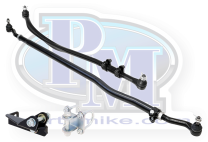 Jeep JL/JT Steering System, Complete RockJock Currectlync Steering Kit, Includes forged drag link, chromoly tie rod tube, forged tie rod ends and stabilizer shock brackets