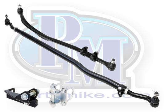 Jeep JL/JT Steering System, Complete RockJock Currectlync Steering Kit, Includes forged drag link, chromoly tie rod tube, forged tie rod ends and stabilizer shock brackets