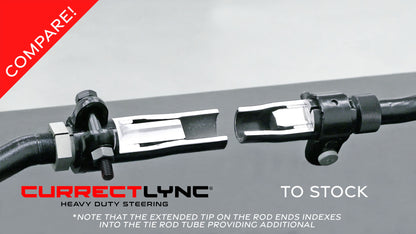 Jeep JL/JT Steering System, Complete RockJock Currectlync Steering Kit, Includes forged drag link, chromoly tie rod tube, forged tie rod ends and stabilizer shock brackets