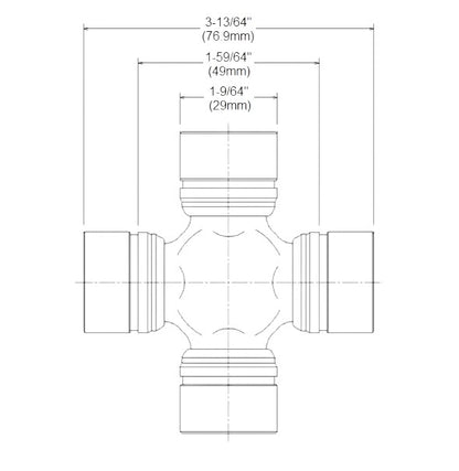 U-Joint, Toyota OEM, 1979-1995 Toyota Pickup, 1985-1995 Toyota 4Runner, (TG100048-1-KIT)