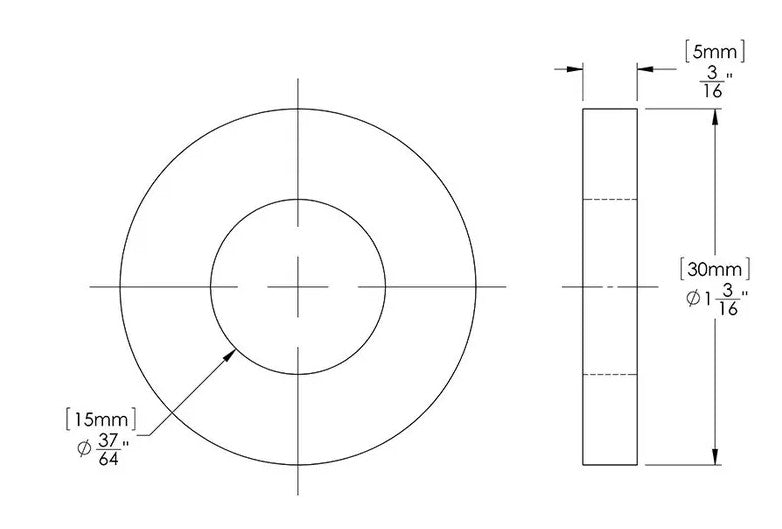 U-bolt Washer, 9/16", (TG110051-1)