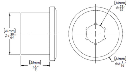 Rear Leaf Spring Bushing, (TG111314-1-KIT)