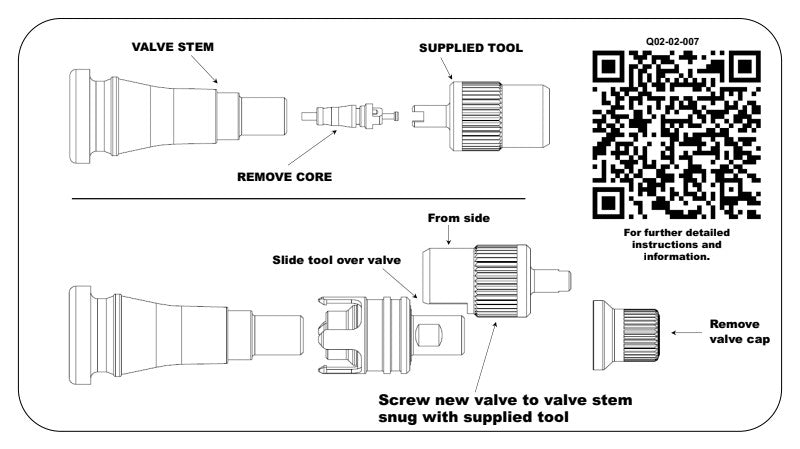 Apex RCV - Rapid Connect Valve, Tire Deflator (X02-02-009)
