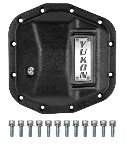 Yukon Hardcore Front Nodular Iron Cover for Jeep Wrangler JL Dana 44 Front, YHCC-D44JL-FRONT