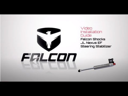Jeep JL / JT: Falcon Nexus EF 2.2 Fast Adjust Steering Stabilizer - Stock Tie Rod, (TF09-02-22-110-000)